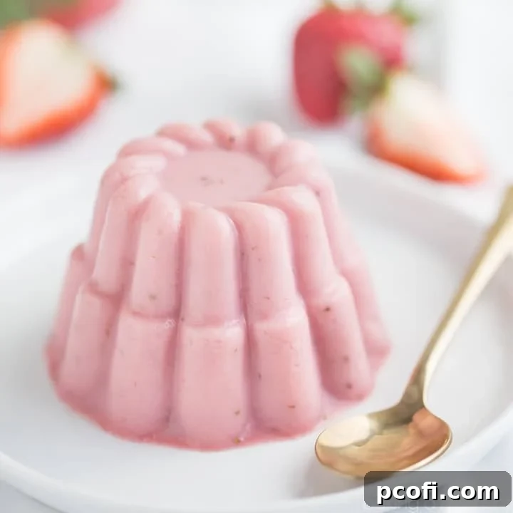 Strawberry Buttermilk Panna Cotta: sweet, summery, and so simple to make! A refreshing, no-bake dessert.