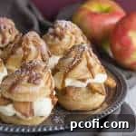 Caramel Apple Cream Puffs Recipe Image