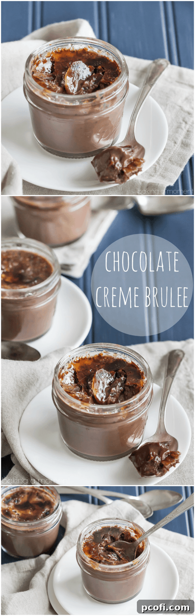 Chocolate creme brulee: an impressive dessert that's so simple to make. Just a handful of simple ingredients and you'll be in chocolate heaven!