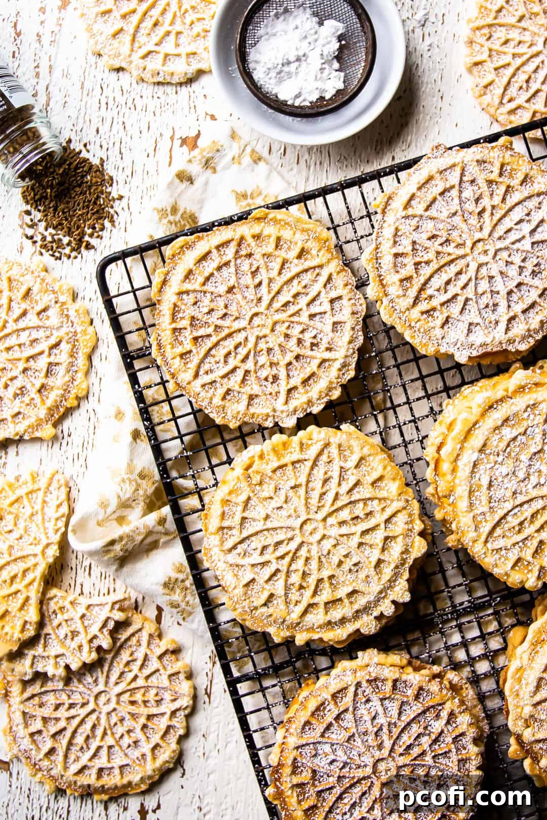 How to make pizzelles crisp.