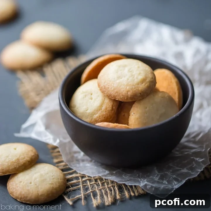 Homemade Vanilla Wafers - a simple recipe for light, buttery cookies with real vanilla flavor. Perfect for snacking or desserts.