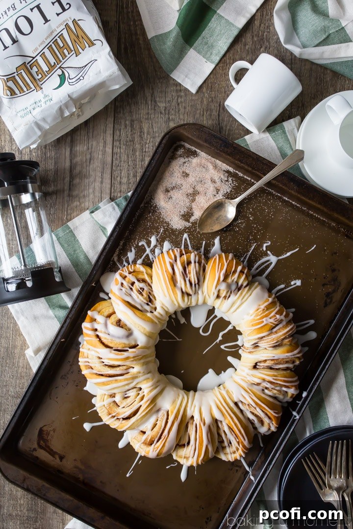 This Swedish tea ring has such a gorgeous presentation, and it's deceptively simple to create. Soft, sweet yeast dough swirled with cinnamon sugar and drizzled with a sweet glaze. Sort of like a pull-apart cinnamon roll bread.