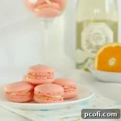 Mimosa Macarons