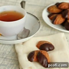 Chocolate Dipped Earl Grey Madeleines: A Delicious French Pastry