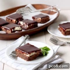 Chocolate Mint Cookie Bars