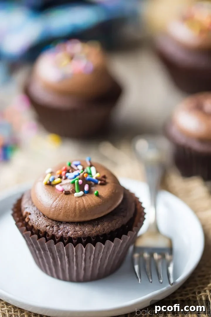 Simply Perfect Chocolate Cupcakes: the chocolaty-est cupcake you'll ever sink your teeth into! These are moist, soft, and so simple to make in just one bowl. food desserts cupcakes