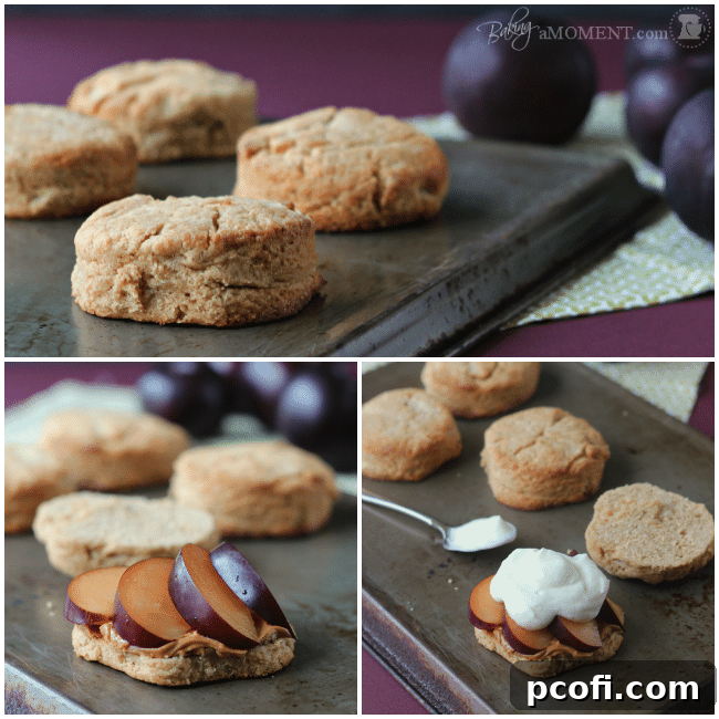 Plum Biscoff Shortcakes