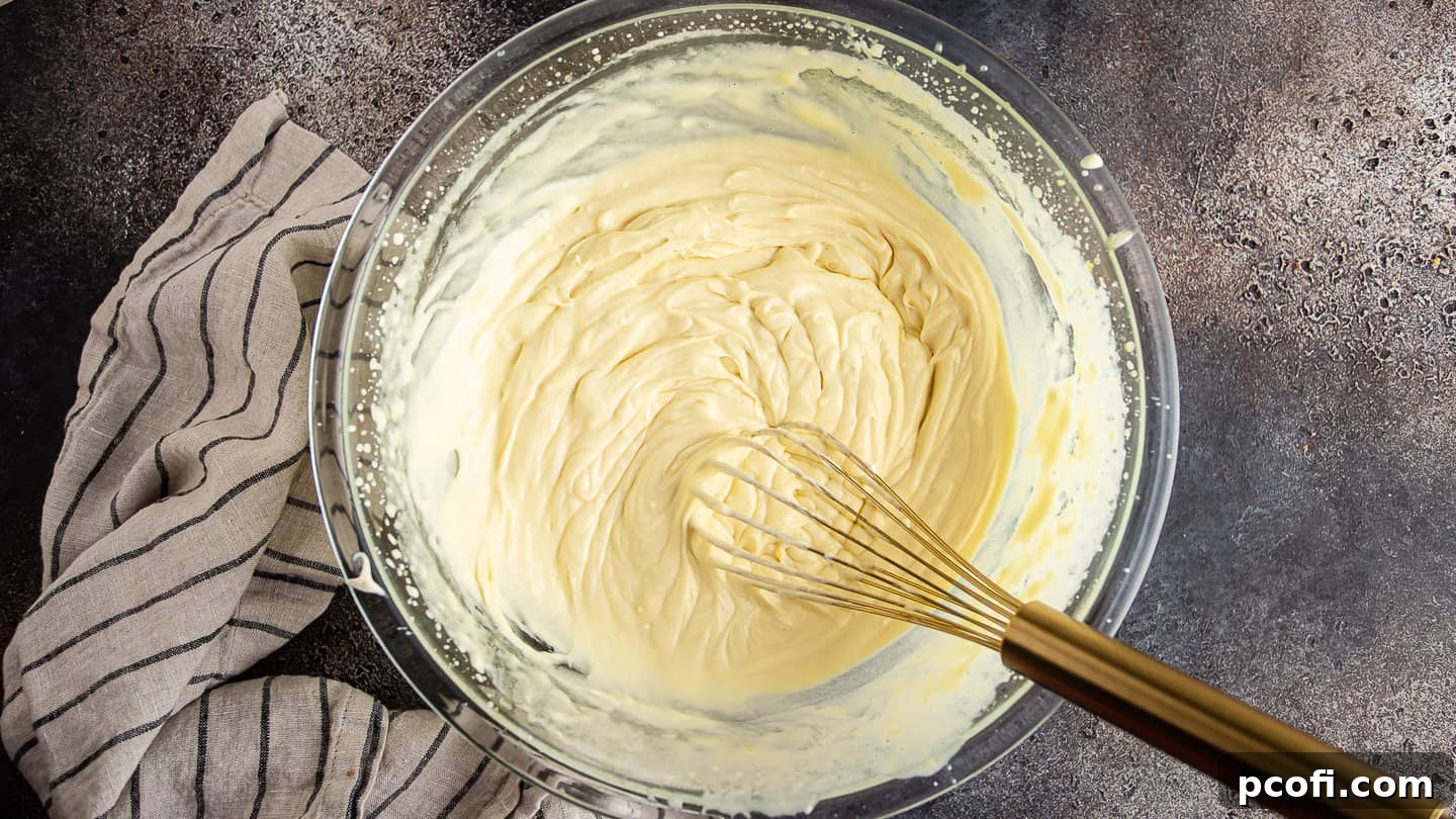 Tiramisu filling with mascarpone incorporated.