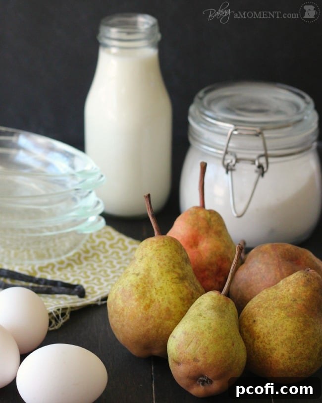 Pear Vanilla Upside Down Cakes | Baking a Moment