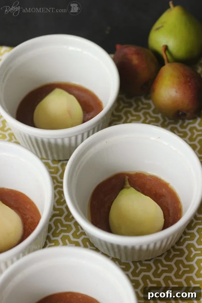 Pear Vanilla Upside Down Cakes | Baking a Moment