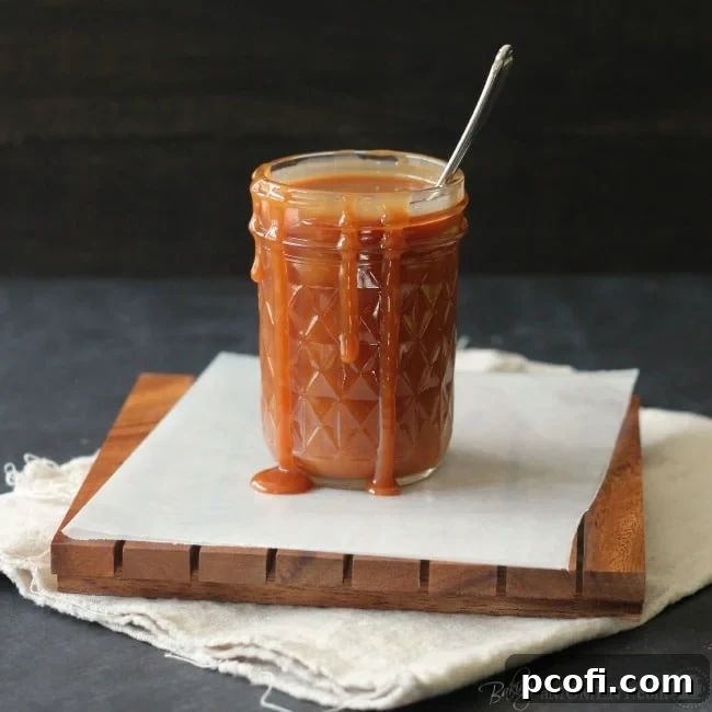 Perfectly Golden Homemade Salted Caramel Sauce