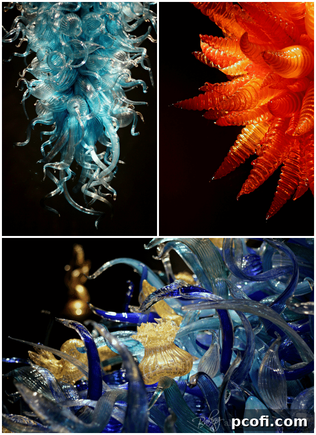 Stunning Chihuly Glass art installation in vibrant colors