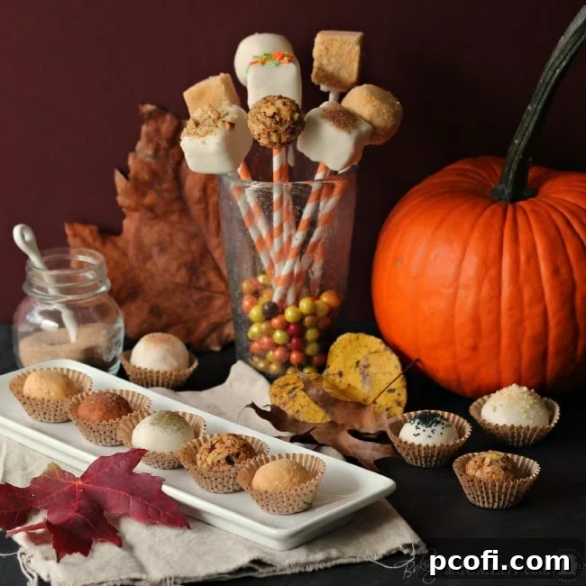 Pumpkin Cheesecake Truffle Pops | Baking a Moment