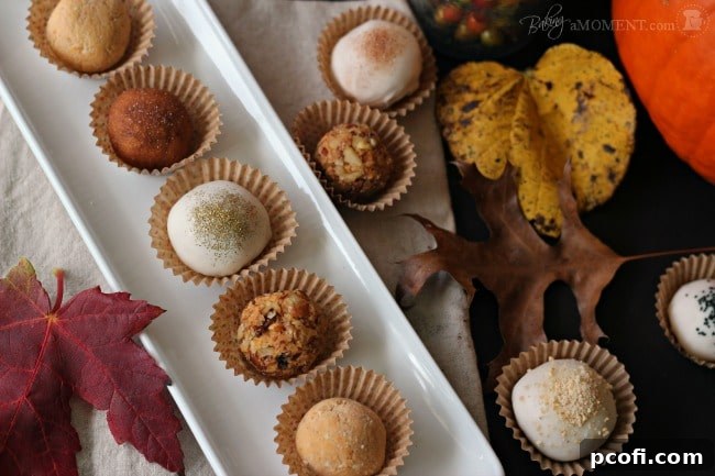 Pumpkin Cheesecake Truffle Pops | Baking a Moment