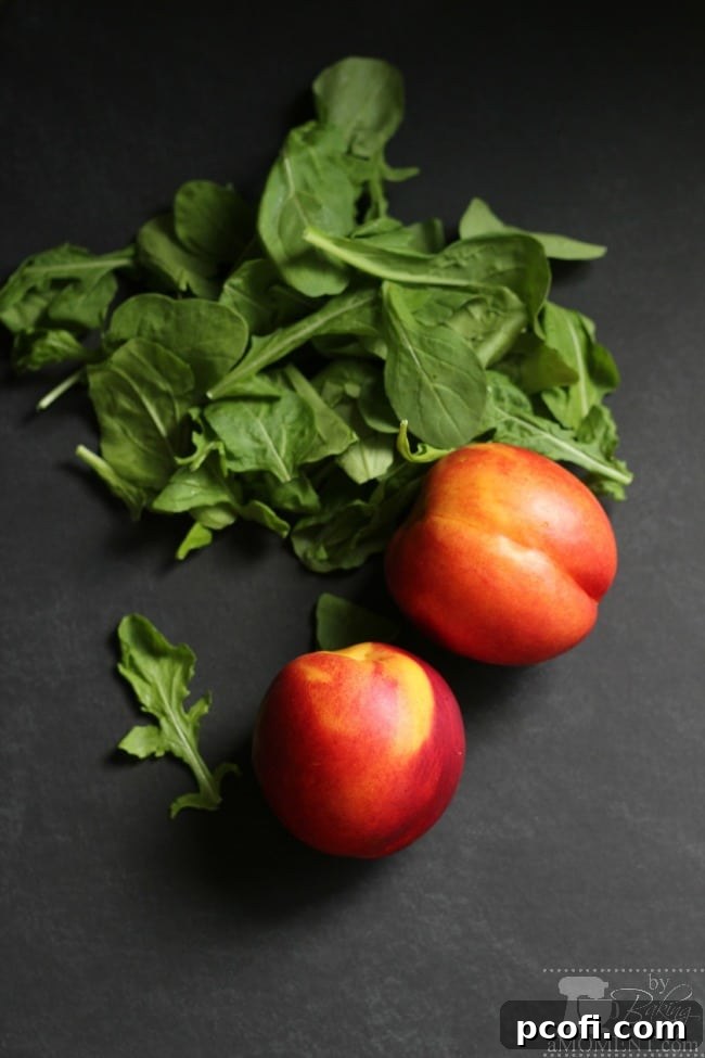 Nectarines & Arugula salad