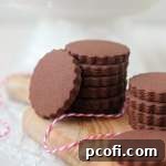 Chocolate sugar cookies recipe image
