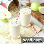 Green Apple Cookie Butter Oat Smoothie