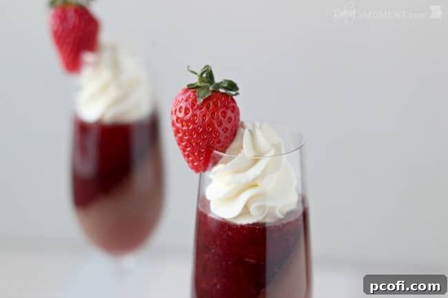 Strawberry Rose Chocolate Verrines | Baking a Moment