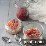 Rice Pudding with Blood Oranges in Vanilla Cardamom Syrup