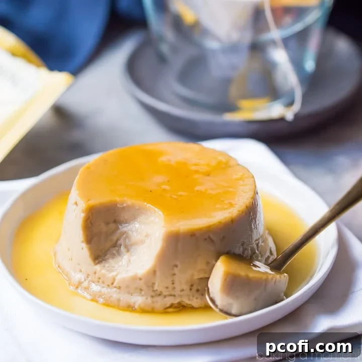Earl Grey Creme Caramel: a lovely combination of flavors. Quick, easy, and perfect for any occasion. food desserts caramel