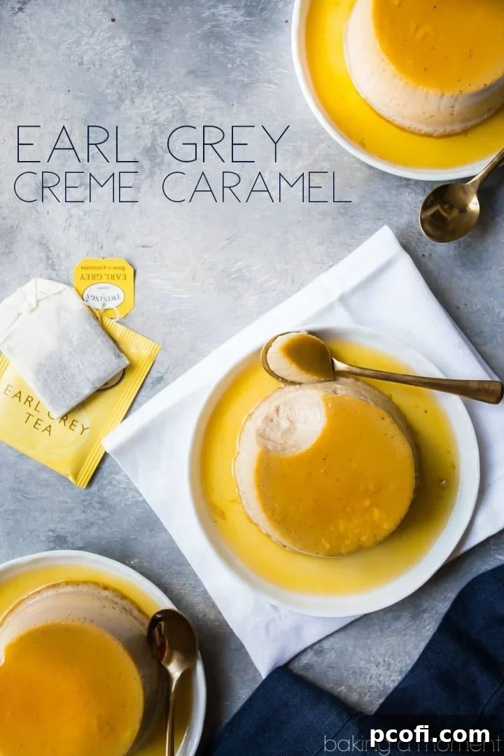 Earl Grey Creme Caramel: a delightful dessert with a unique flavor twist. Easy to make and always a crowd-pleaser.
