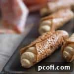Exquisitely prepared Pumpkin Cannoli, a delightful fusion of Italian tradition and fall flavor.