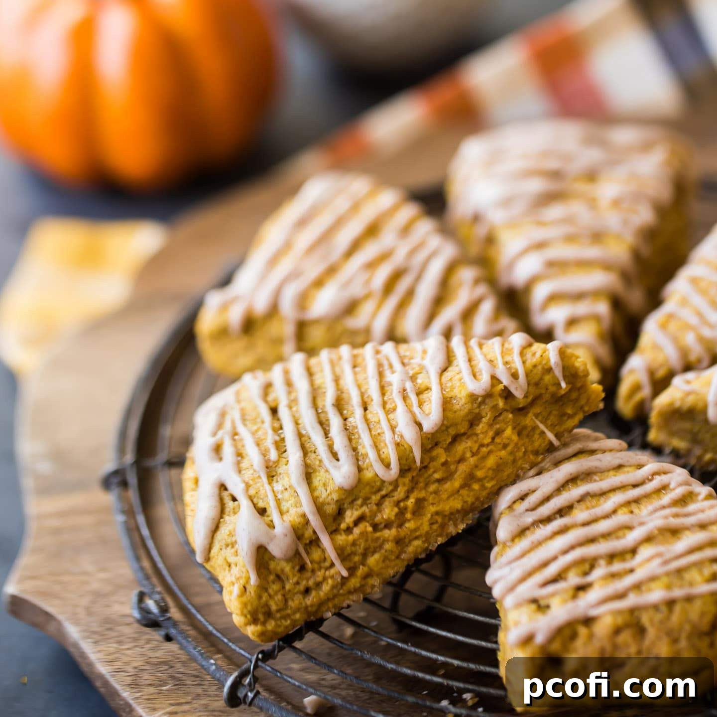 The Best Pumpkin Scones, moist and tender, ideal with coffee.