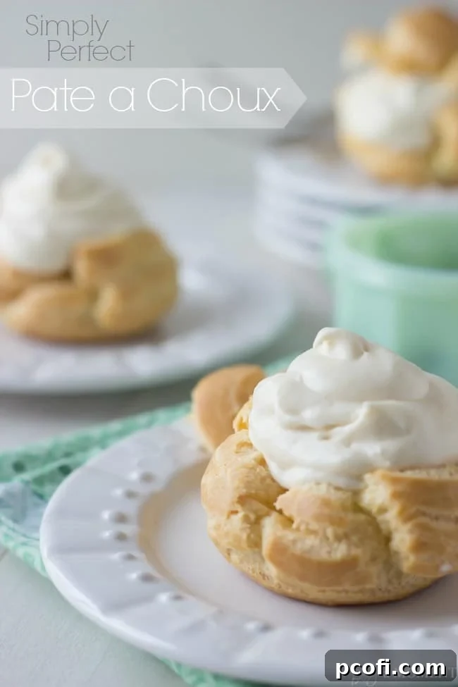 Making pate a choux dough on the stove, showing melted butter and simmering water
