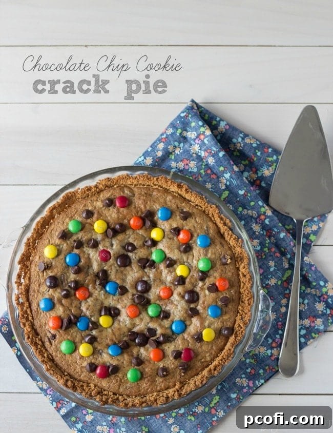 Chocolate Chip Cookie Crack Pie | Baking a Moment #chocchipcookieweek