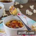 Buttered Popcorn Creme Brulee