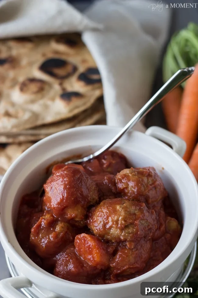 Slow Cooker Moroccan Turkey Meatballs | Aromatic and Delicious