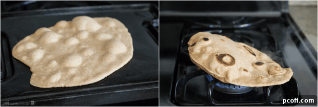 Homemade Whole Wheat Naan Dough Ready to Cook