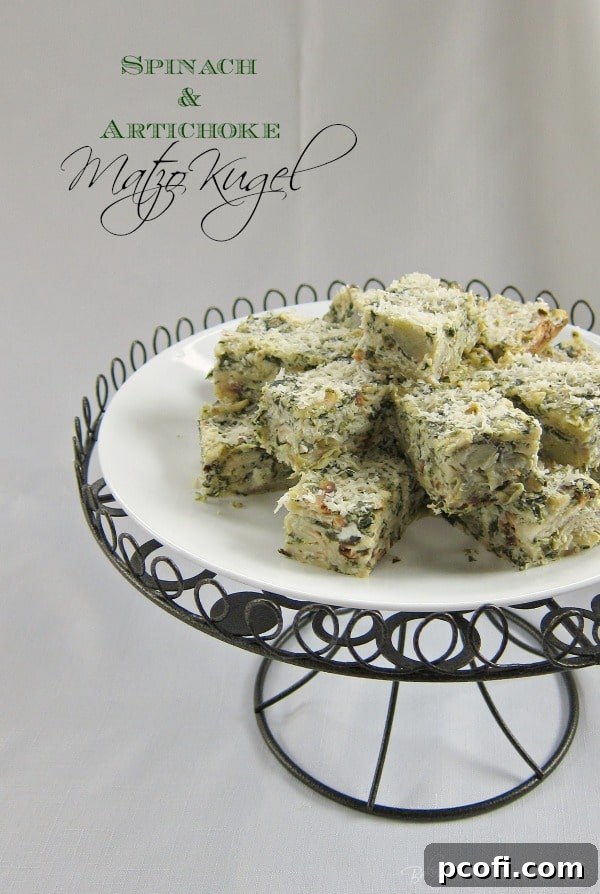 Spinach Artichoke Kugel | Baking a Moment