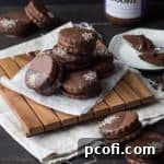 Chocolate Sesame Butter Cookies recipe image.