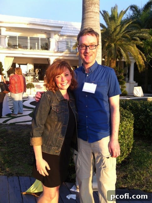 Author posing with Kevin from Closet Cooking at BlogHer Food 2014