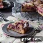 Raspberry Lemon Sweet Roll Cake with Buttermilk Glaze