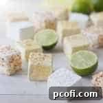 Key Lime Marshmallows on a plate