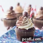 Black & White Malt Shoppe Cupcakes