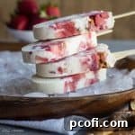 Strawberry Pretzel Popsicles