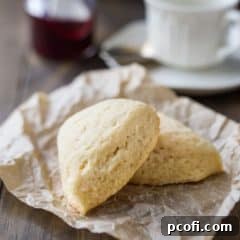 Basic Scone Recipe: moist, buttery, and melt-in-your-mouth plain scones.