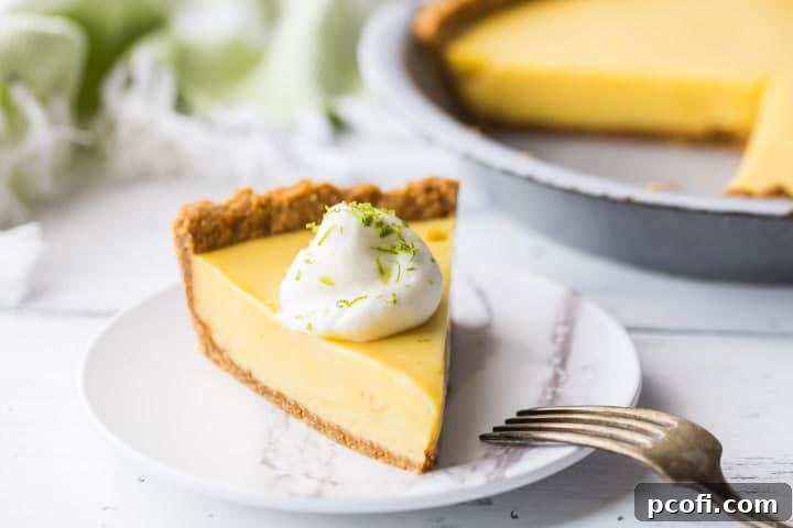 Traditional key lime pie dessert recipe