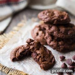 Soft chewy brownie cookies from scratch