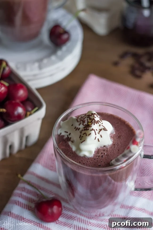 Cherry Almond Mocha Smoothie | Delicious and Energizing