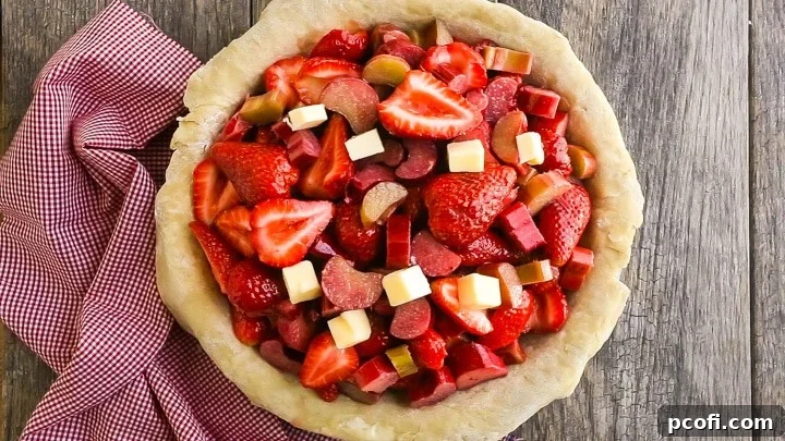 How to Make Lattice Pie Crust Step-by-Step: Filling.