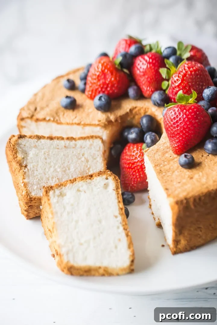 Simple Homemade Angel Food Cake Recipe - Perfect for Summer