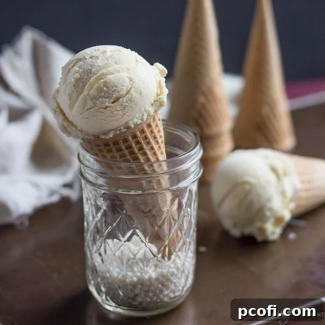 Simply Perfect Vanilla Ice Cream | Baking a Moment