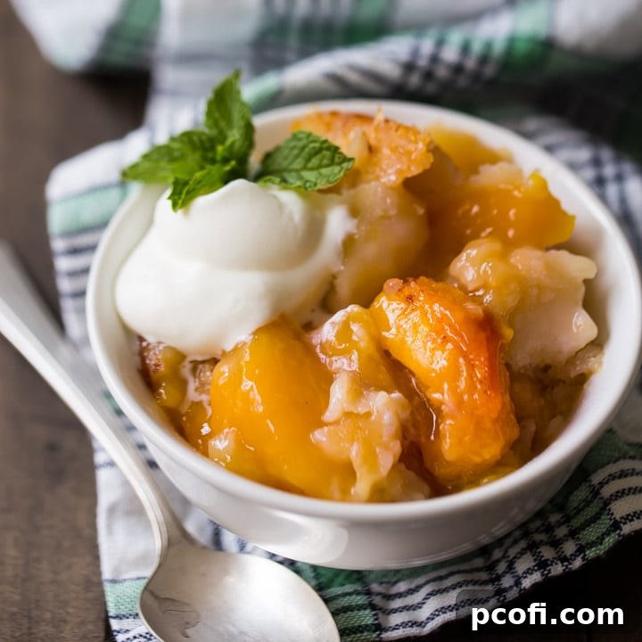 Best Homemade Peach Cobbler Recipe