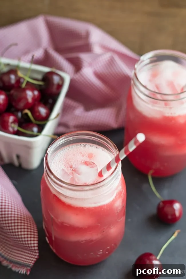 Fresh Cherry Lemonade for a Refreshing Summer Drink