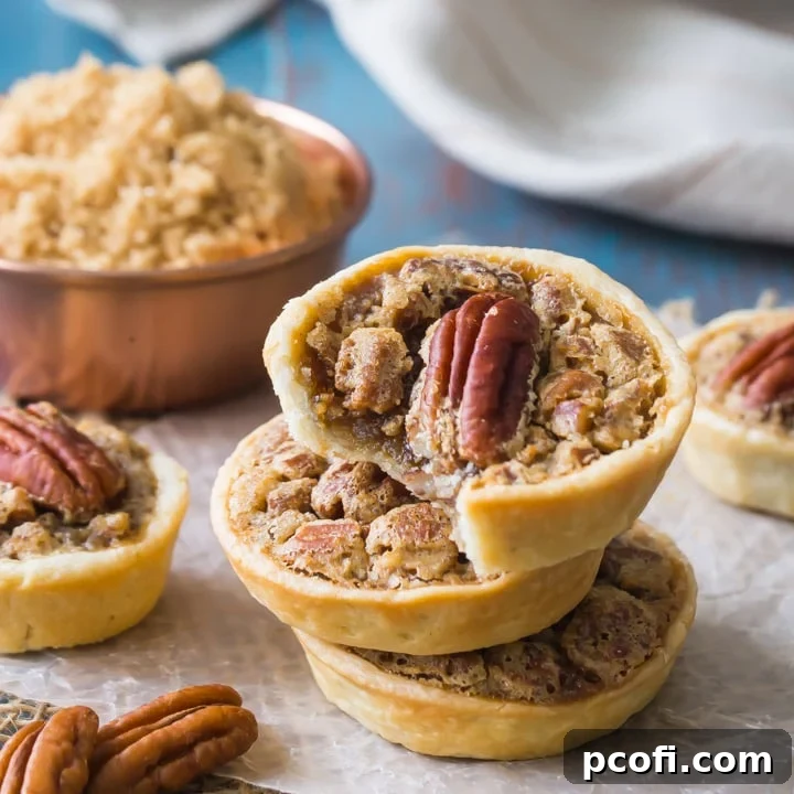 Delicious Pecan Tassies, a bite-sized classic cookie featuring pecans and brown sugar, perfect for any occasion.