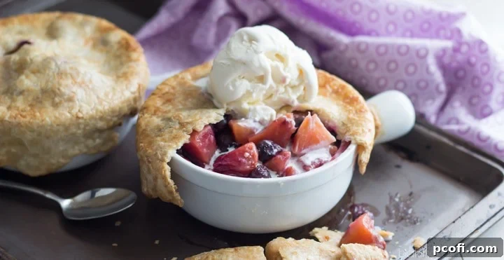 Delicious Peach Blueberry Pot Pies | A Sweet Summer Treat